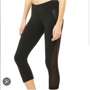Alo Yoga Black Nova Capri Leggings High-Waist Capri size S